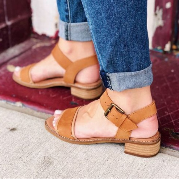 toms camilia sandals black leather
